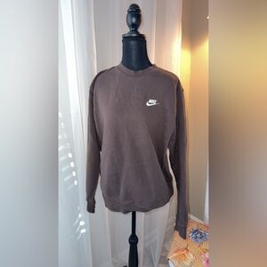 Nike Women's Brown Crewneck Sweater